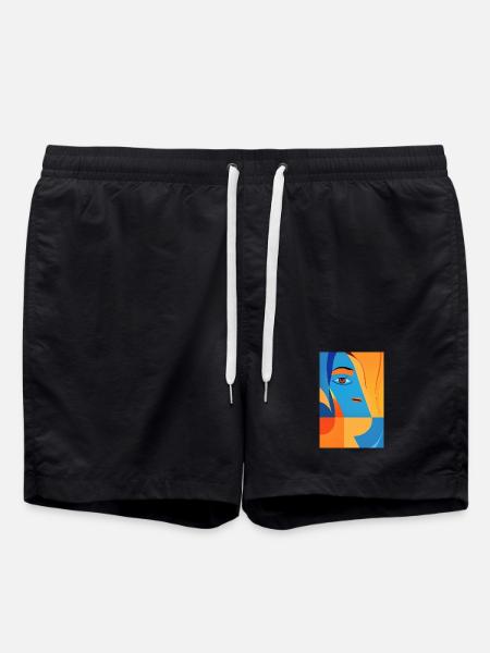 Art abstrait - Short de bain - noir