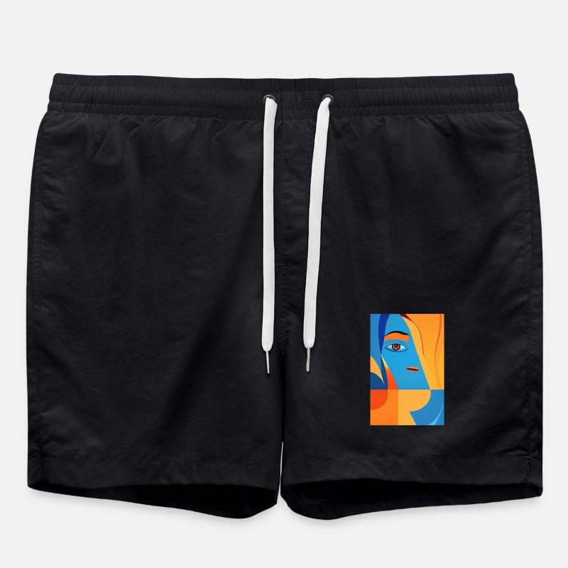 Abstract art - Swim Trunks - black