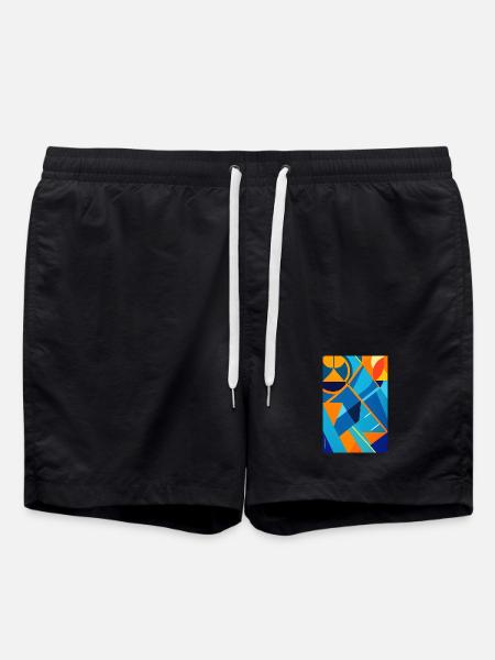 Abstract art - Swim Trunks - black