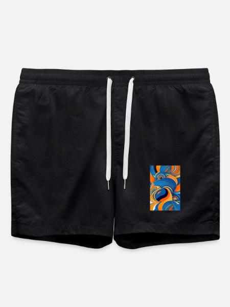 Abstract art - Swim Trunks - black