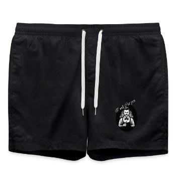Barber_I vous coupera - Short de bain - noir - Devant - AI Model Male 185 light (185cm)