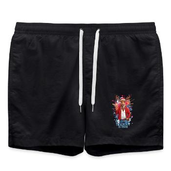 Cool Rudolph le renne - Short de bain - noir - Devant - AI Model Male 185 light (185cm)