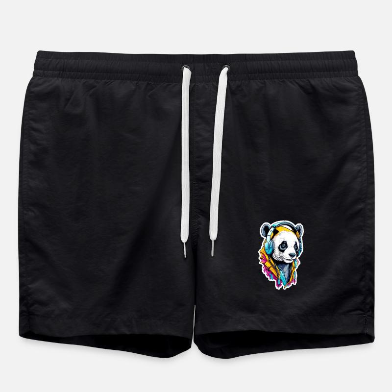 Panda - Short de bain - noir