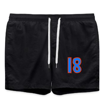 18. 18 ANS. 18e ANNIVERSAIRE. ANNIVERSAIRE 18 ANS. - Short de bain - noir - Devant - AI Model Male 185 light (185cm)