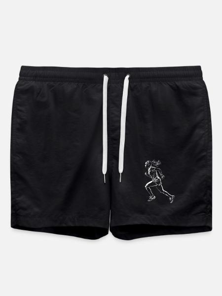 Runner Sketch - Swim Trunks - black