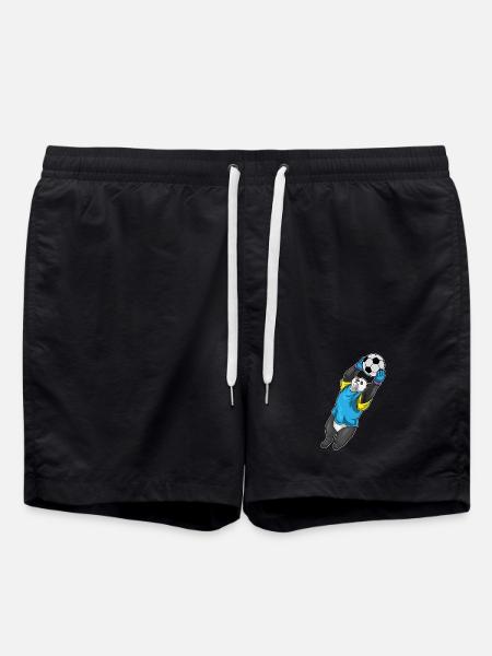 Panda Goalkeeper Soccer - Swim Trunks - black
