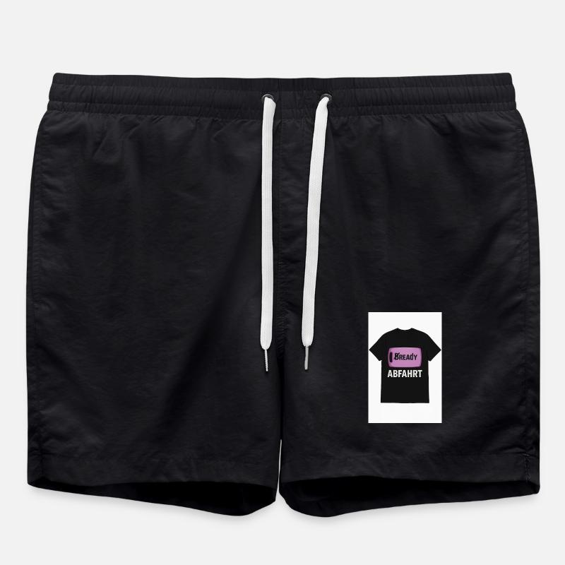 Bready Abfahrt T-Shirt mit Backwaren-Motiv - Badeshorts - Schwarz