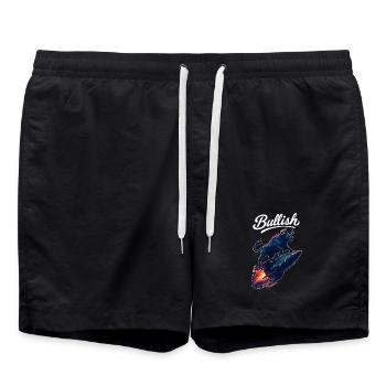 Stock Bull Bull Chart Profit Rocket Gift - Short de bain - noir - Devant - AI Model Male 185 light (185cm)