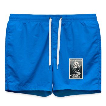 Affiche rétro souvenir vintage de Transylvanie - Short de bain - cobalt blue - Devant