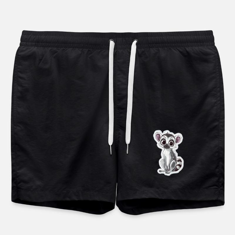 lemur - Swim Trunks - black