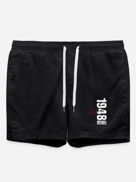 77th Birthday Original October 1948 - Swim Trunks - black