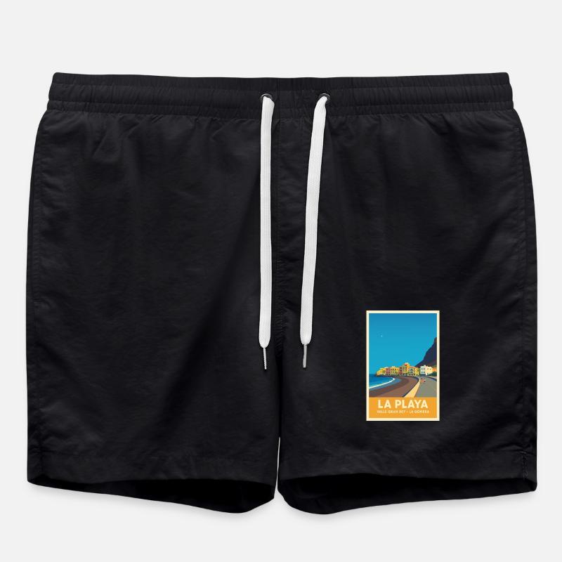 La Playa Affiche Valle Gran Rey - Short de bain - noir