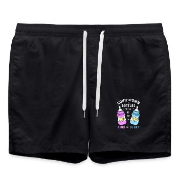 Sexe Révélation Nouvel An - Short de bain - noir - Devant - AI Model Male 185 light (185cm)