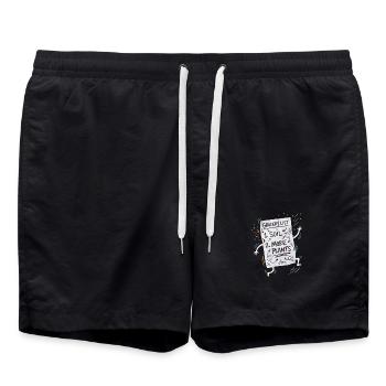 Liste de courses des plantes - Short de bain - noir - Devant - AI Model Male 185 light (185cm)