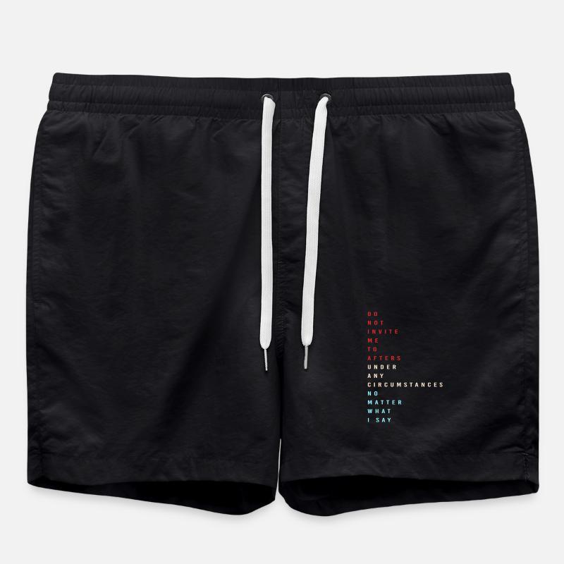 Techno House Electro Festival Hardstyle EDM - Badeshorts - Schwarz