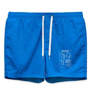 Walkman Blueprint Schematic - Swim Trunks - cobalt blue - Front