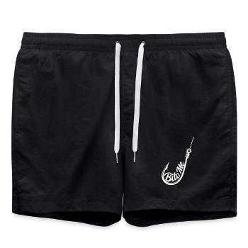 Bite Me Hook Silhouette Tee - Badeshorts - Schwarz - Vorne - AI Model Male 185 light (185cm)