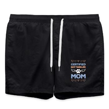 Rottweiler Mom Certified - Swim Trunks - black - Front - AI Model Male 185 light (185cm)