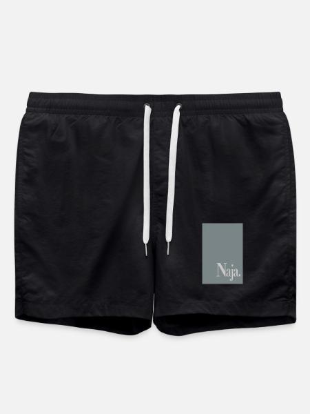 Typography Poster Well. - Swim Trunks - black