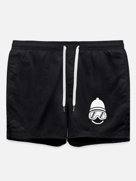 Smileface Ski Goggles Silhouette - Swim Trunks - black