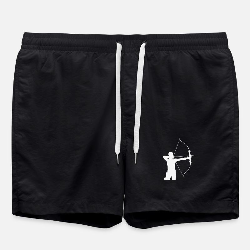 Archer silhouette - Swim Trunks - black