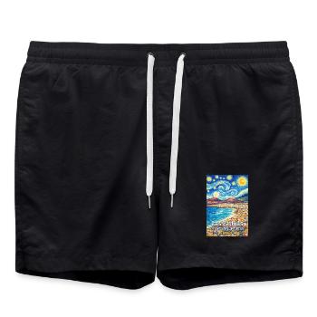 Las Palmas de Gran Canaria Spain - Swim Trunks - black - Front - AI Model Male 185 light (185cm)