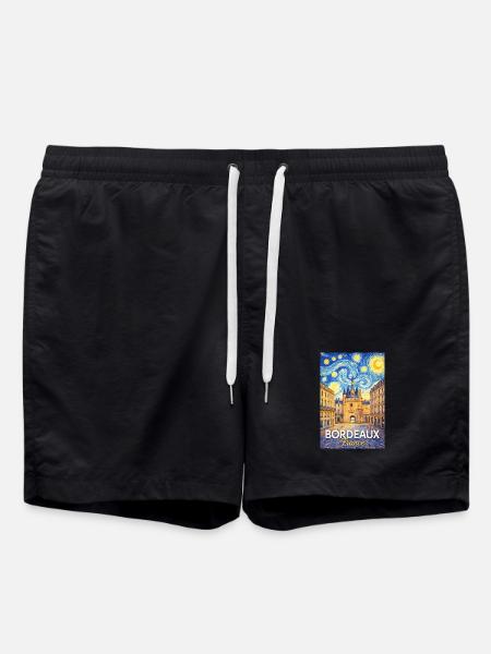 Bordeaux, France - Swim Trunks - black