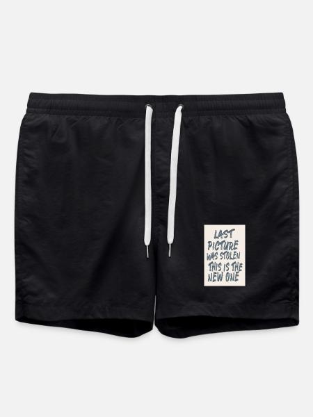 Last Picture Was Stolen Grunge Handmade Style - Swim Trunks - black