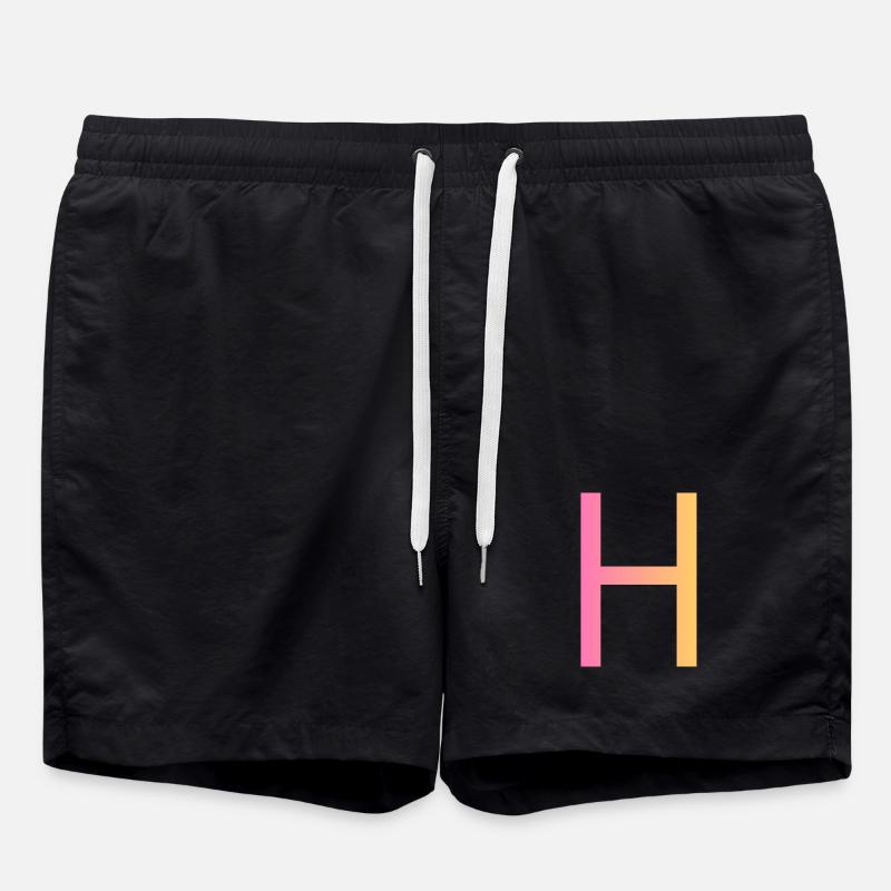 h - Short de bain - noir