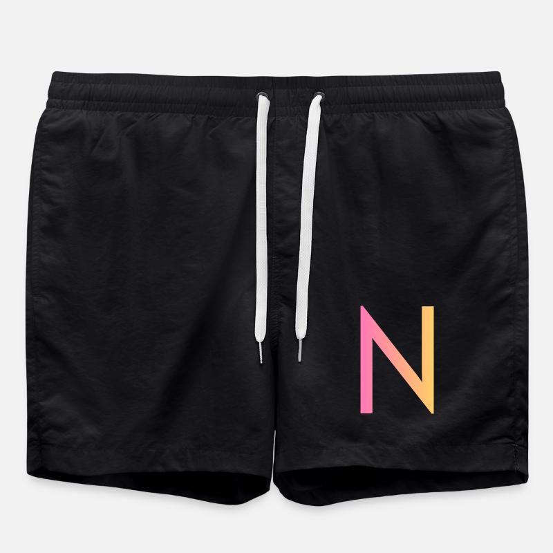 N - Badeshorts - Schwarz
