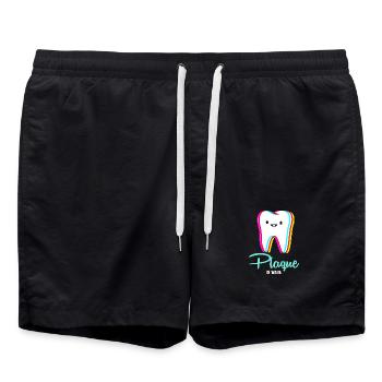 Zahnarzt - Badeshorts - Schwarz - Vorne - AI Model Male 185 light (185cm)