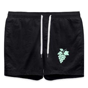 Silhouette des vignes - Short de bain - noir - Devant - AI Model Male 185 light (185cm)