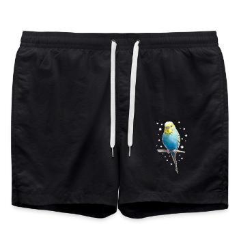 Étoiles de perruche - Short de bain - noir - Devant - AI Model Male 185 light (185cm)