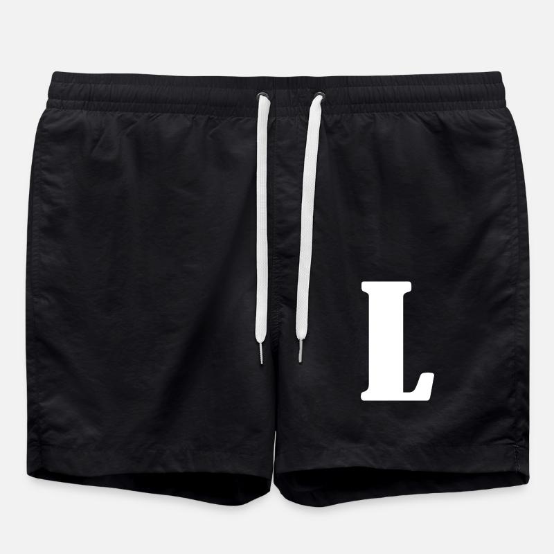 L - Badeshorts - Schwarz