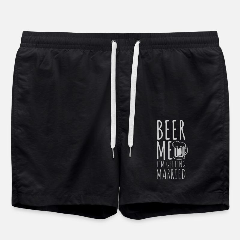 Beer Me Me marier - Short de bain - noir