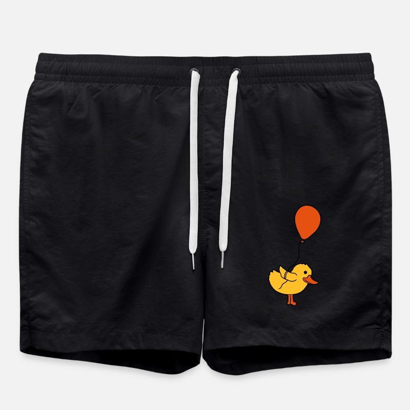 Balloon Little Chick Comic - Swim Trunks - black