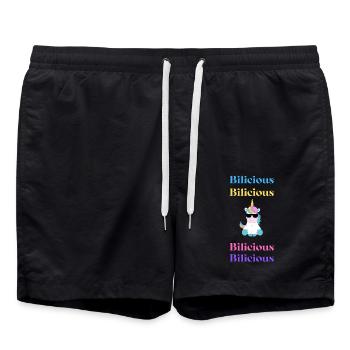 Bilicious - Badeshorts - Schwarz - Vorne - AI Model Male 185 light (185cm)