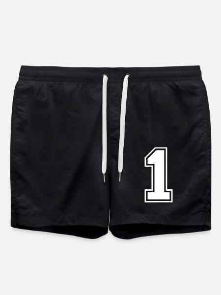 1 - Short de bain - noir