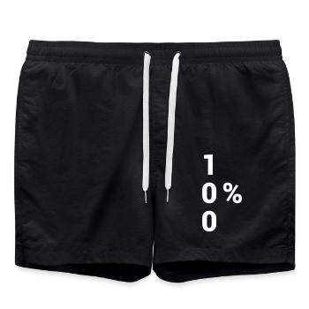 100% Hero - Badeshorts - Schwarz - Vorne - AI Model Male 185 light (185cm)