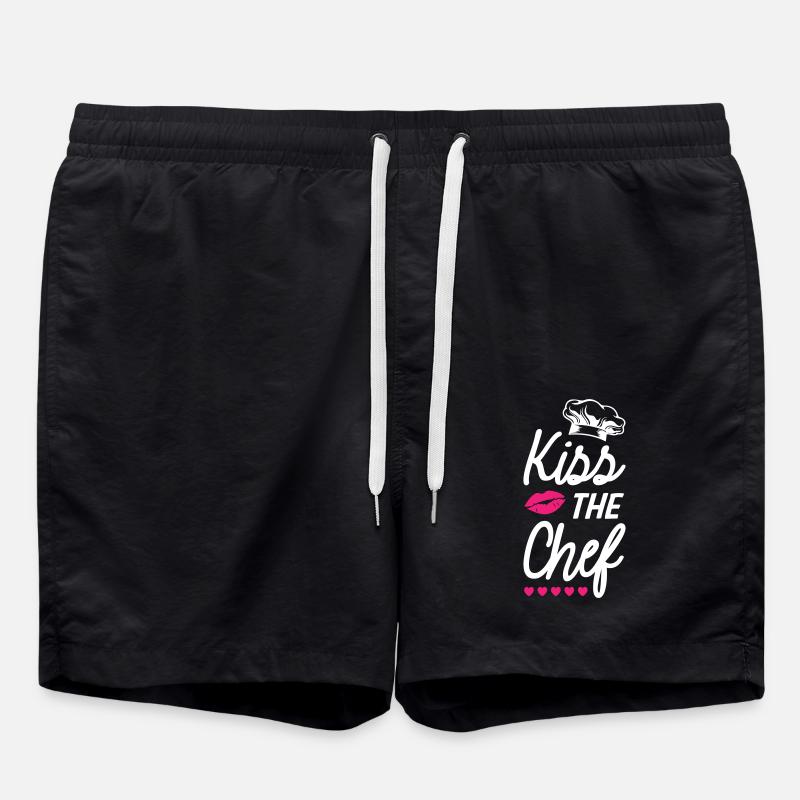 Embrassez le chef - Short de bain - noir