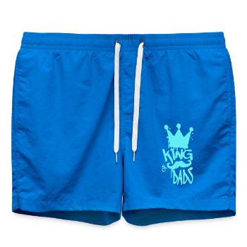 Cool stylish King of Dads King of Fathers - Swim Trunks - cobalt blue - Front