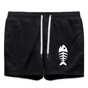 Herringbone - Swim Trunks - black - Front - AI Model Male 185 light (185cm)