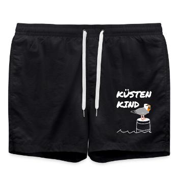 Kuesten Kind - Badeshorts - Schwarz - Vorne - AI Model Male 185 light (185cm)