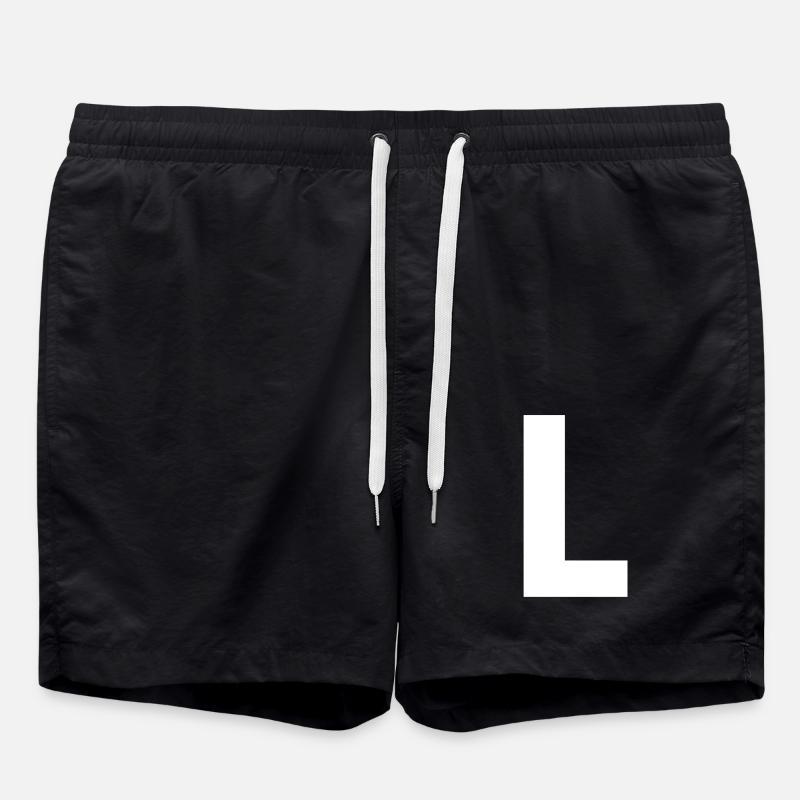 L - Badeshorts - Schwarz