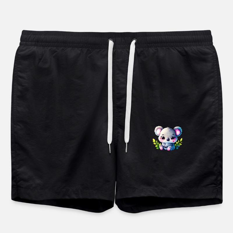 Panda - Swim Trunks - black