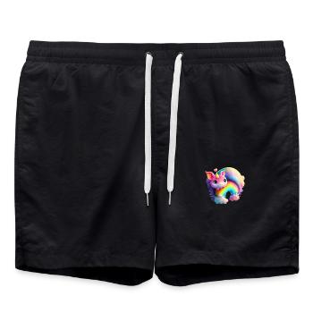 Rainbow - Swim Trunks - black - Front - AI Model Male 185 light (185cm)
