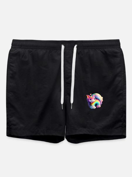 Rainbow - Swim Trunks - black