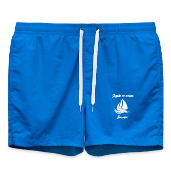 Segeln ist meine Therapie - Badeshorts - Cobalt blue - Vorne