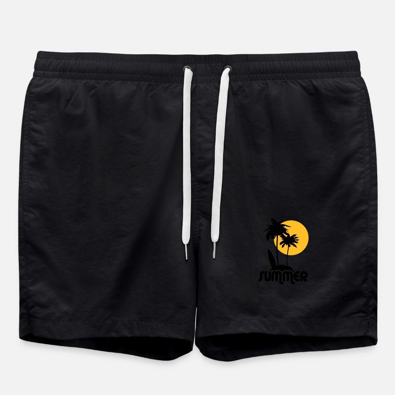summer - Swim Trunks - black