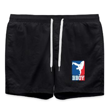 Breakdance B-Boy Streetdance Design Hip Hop Dance - Swim Trunks - black - Front - AI Model Male 185 light (185cm)